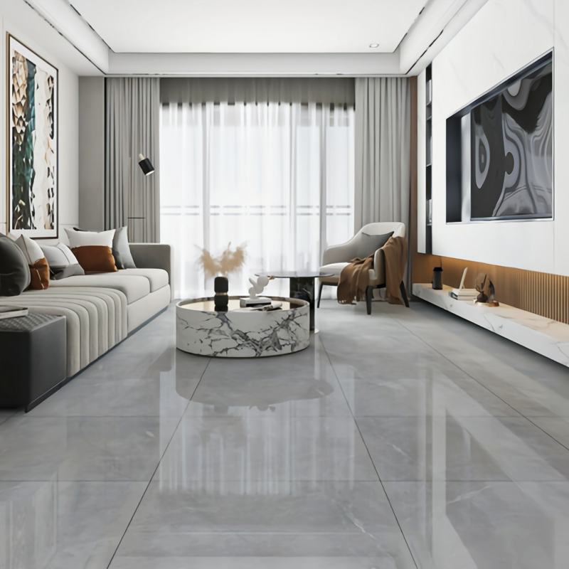 Slip-proof Gray Marble Ceramic Tiles800x800mm - Image 3